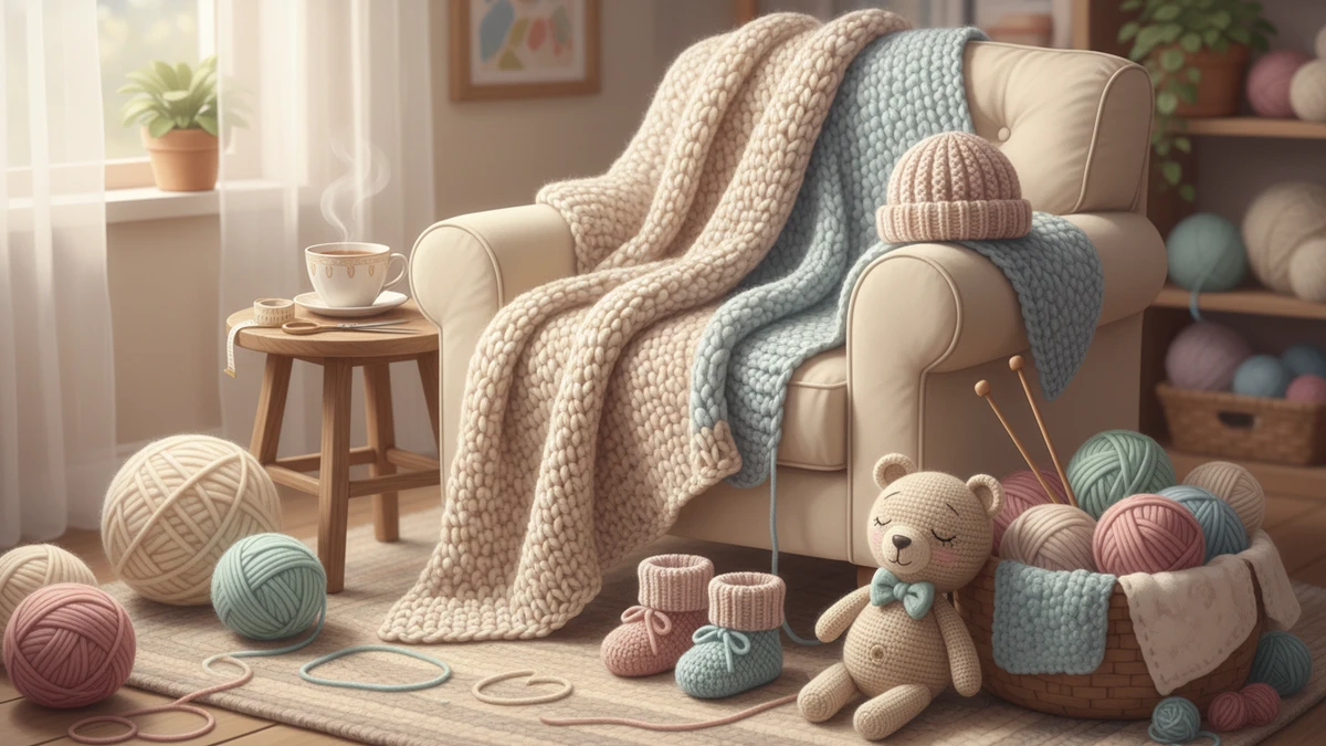 Подарки из пряжи для малышей: что связать на вырост и носить с удовольствием