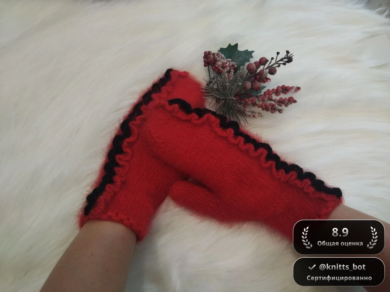 Фламенко-варежки 🔥