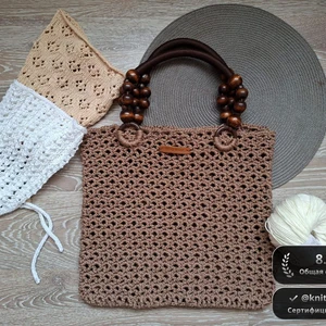Кофейная ажурная сумка ☕️