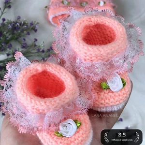 Персиковые пинетки 🌸