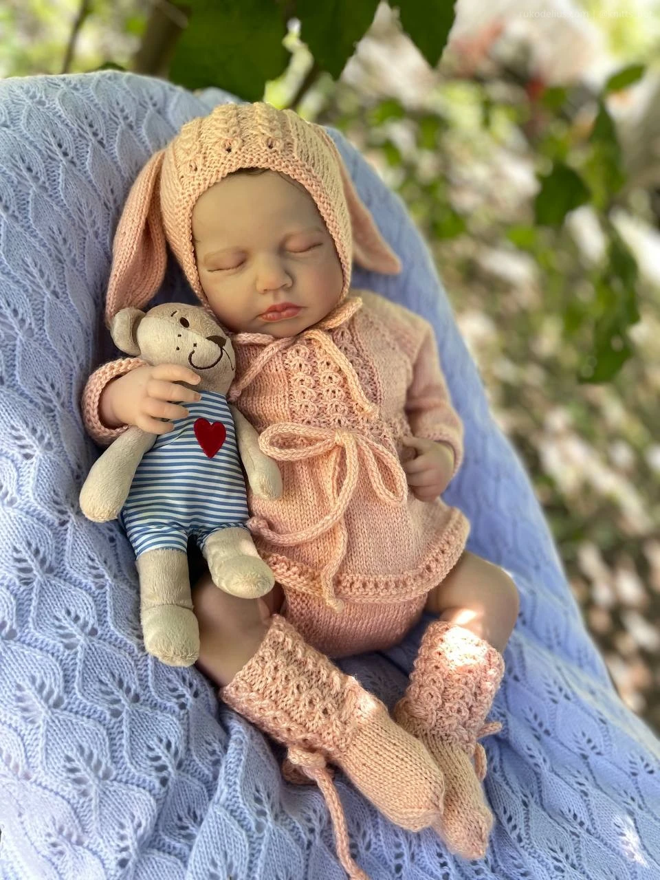 Персиковый зайчонок 🐰