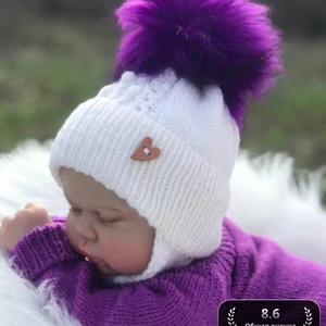 Шапочка "Сиреневая Пушинка" 🎀