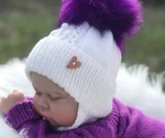 Шапочка "Сиреневая Пушинка" 🎀