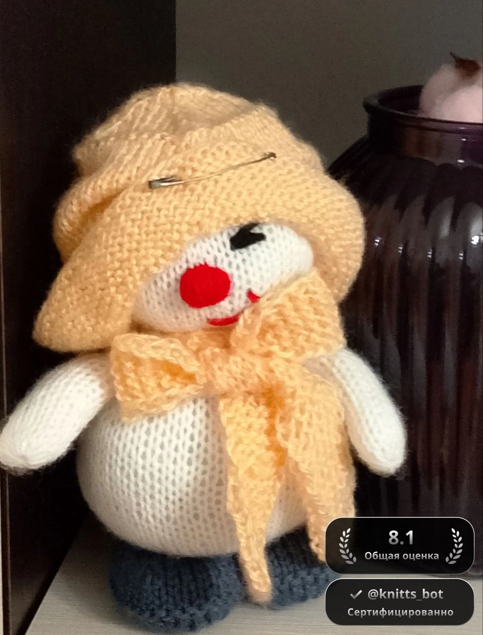 Снеговик в шапочке ⛄